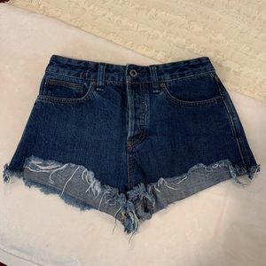 free people jean shorts